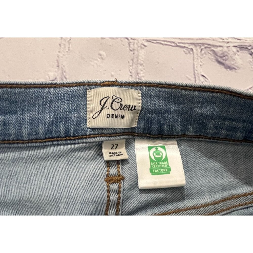 J. CREW DENIM Vintage Straight Jean with Bottom Slits - Women's SIZE 27 - Picture 6 of 10